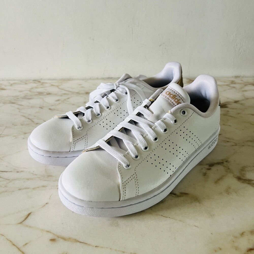 ADIDAS Advantage Shoes Sneakers Cloud White / Copper Metallic - US 7